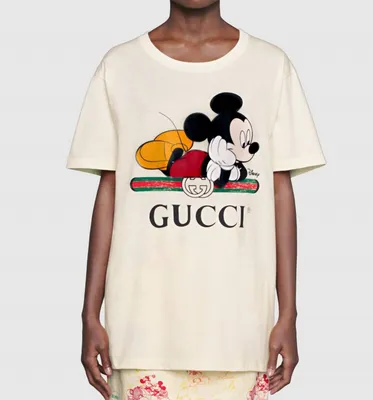 Футболка женская Gucci Disney с Микки Маусом LM-6389 – Lazurka Mall