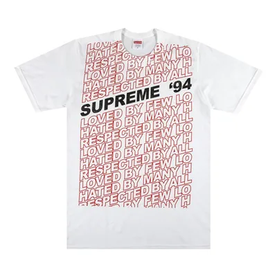 Футболка Supreme Respected Tee 'White', белый – заказать из-за рубежа в  «CDEK.Shopping»