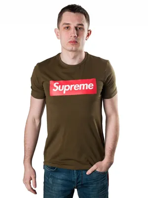 Футболка Supreme, размер 50, цвет хаки, хлопок 100% - купить по выгодной  цене в интернет-магазине OZON (1180025958)