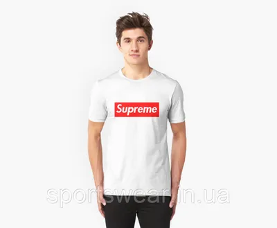 Футболка Supreme серая