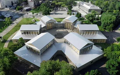 Как будет выглядеть новое здание музея «Гараж» после реконструкции ::  Дизайн :: РБК Недвижимость