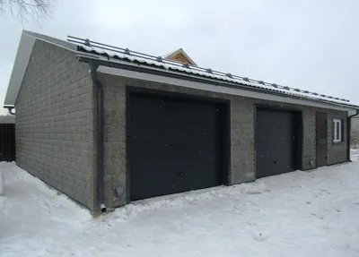 Гараж 12 х 8 м - Шведский металлический гараж на даче – за неделю!