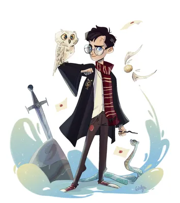 Картинки героев Гарри Поттера в интересном дизайне - YouLoveIt.ru