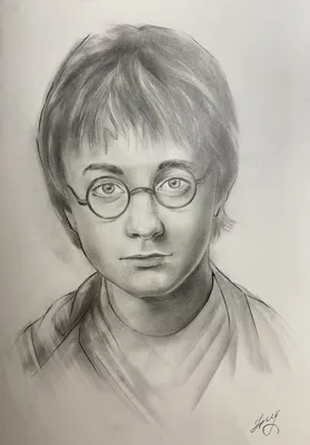 Портрет Гарри Поттера (графит, А4) | Пикабу