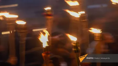 Армяне Алеппо провели факельное шествие накануне 107-й годовщины Геноцида -  фото - 23.04.2022, Sputnik Армения