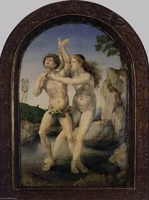 Репродукции Картин | гермафродит и салмасис, 1517 по Jan Gossart |  ArtsDot.com