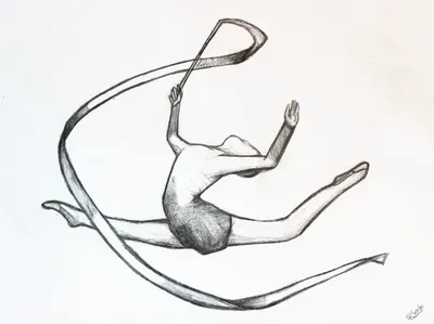 Простые рисунки гимнасток (66 фото) » Рисунки для срисовки и не только