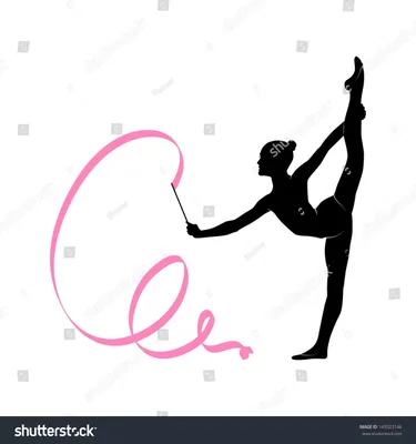 Лента для художественной гимнастики с рисунком - 54 фото