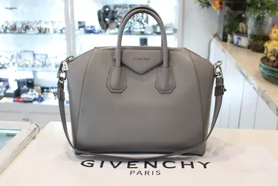 GIVENCHY Antigona Calfskin Leather Satchel Medium Tote Grey Bag-RRP $3000 |  eBay