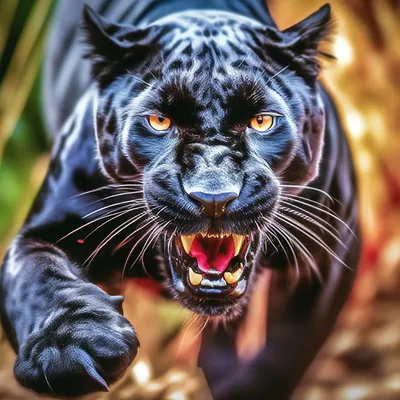 Скачать 2048x1152 пантера, морда, взгляд, хищник, большая кошка обои,  картинки ультраширокий монитор