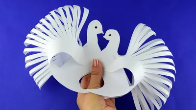Как сделать голубя из бумаги своими руками легко и просто. Пошаговая сборка  - YouTube