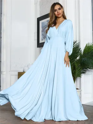 Купить вечернее Платье миди небесно-голубое в Москве в ШоуРуме платьев по  выгодной цене