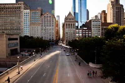 Обои на рабочий стол Америка, здания, Chicago, Чикаго, США, USA, город -  Города - Картинки, фотографии