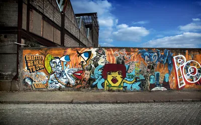 Скачать 1920x1080 стена, город, граффити, улица, старый обои, картинки full  hd, hdtv, fhd, 1080p