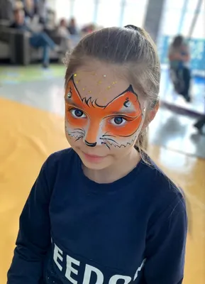 Аквагрим лиса facepaint fox | Картины, Детские картины, Лиса