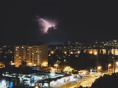 Гроза над городом | Пикабу