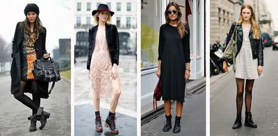 Как носить платья с грубыми ботинками и быть в тренде – читайте в блоге