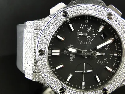 Mens Brand New Custom Hublot Big Bang 44 Mm Genuine Diamond Watch 10.5 Ct |  eBay