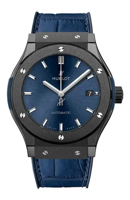 Мужские бесцветные часы ceramic blue HUBLOT купить в интернет-магазине ЦУМ,  арт. 565.CM.7170.LR