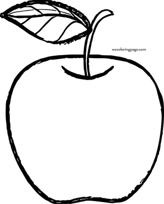 Яблоко рисунок легкий - 69 фото
