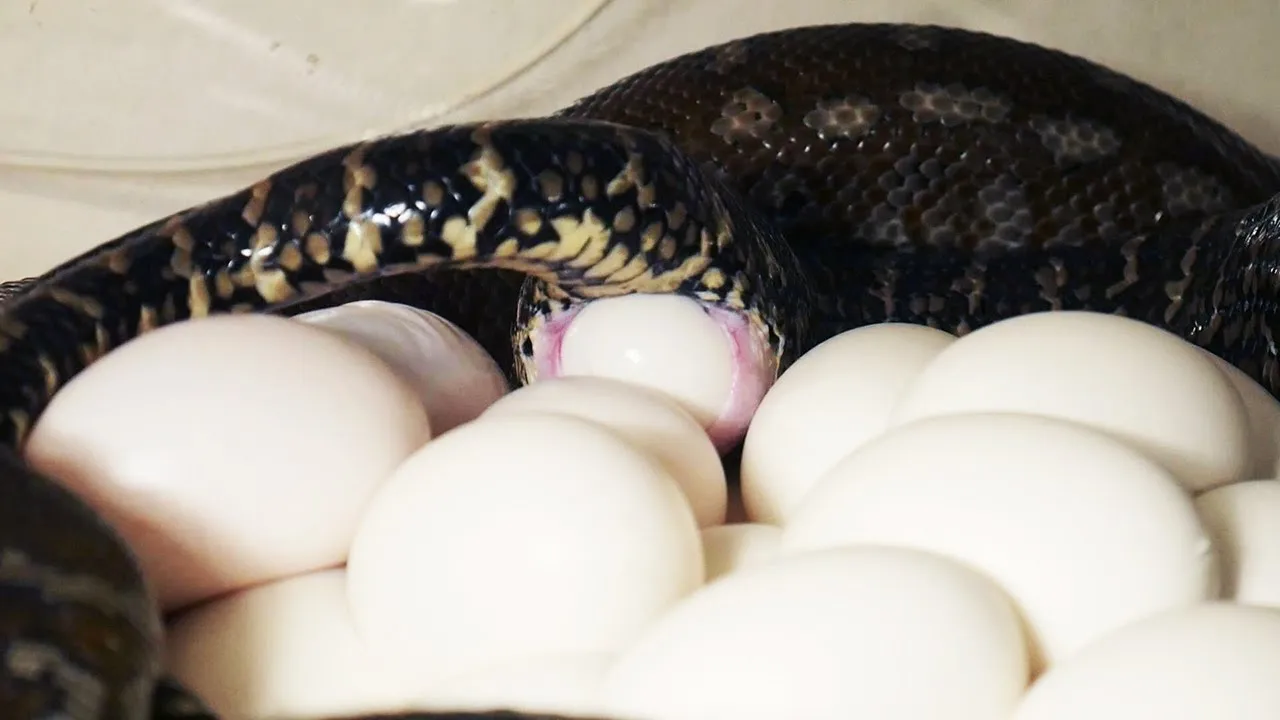 Видео яйца змеи