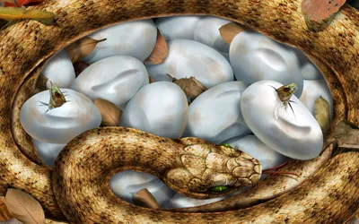 Яйцо В Виде Змеи — стоковые фотографии и другие картинки Яйцо животного -  Яйцо животного, Обыкновенный уж, Змея - iStock