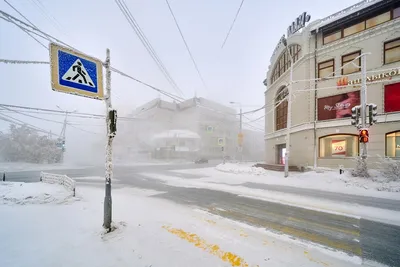 Как выглядит Якутск в -50°C? Это потрясающий, абсолютно белый город.  Смотрите сами | Евгений Касперский | Дзен