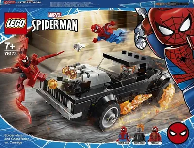 76173 LEGO® Marvel Super Heroes Человек-Паук и Темный байкер против Carnage  цена | pigu.lt