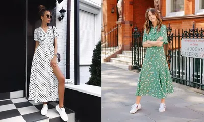 Платье с кедами летом 2020: актуальные тренды, стильные образы, фото-идеи |  MODNIY блог | Дзен