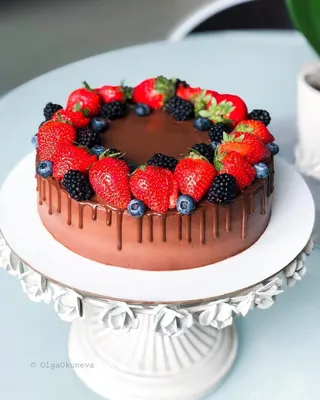 Украшение торта ягодами в домашних условиях — 45 вариантов как красиво  украсить торт ягодами с фото