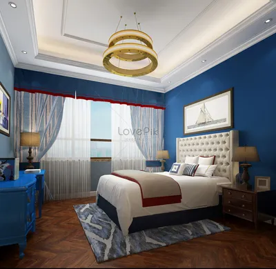 Дизайн спальни в морском стиле изображение_Фото номер 501073705_JPG Формат  изображения_ru.lovepik.com