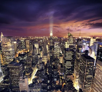 Фотообои Ночной Нью-Йорк №0003 - цена, фото, отзывы | АВС-Decor
