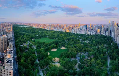 Обои Нью-Йорк, панорама, США, Центральный парк картинки на рабочий стол,  раздел город - скачать