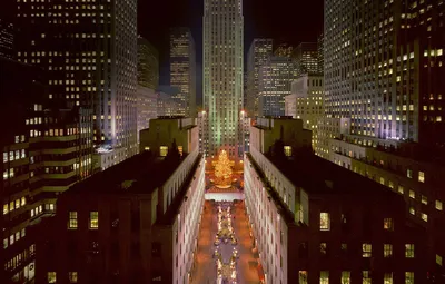 Обои Нью-Йорк, Рождество, США, Рокфеллеровский центр картинки на рабочий  стол, раздел город - скачать