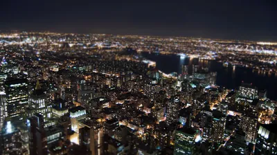 Обои Нью-Йорк ночью, картинки - Обои для рабочего стола Нью-Йорк ночью фото  из альбома: (города)