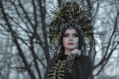 Сибирячка снялась в образе славянской богини зимы и смерти Мары октябрь  2022 года - 26 октября 2022 - НГС