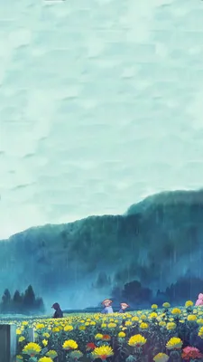 Студия ghibli, только вчера, Исао Такахата | Фон студии Ghibli, Пейзажи, Иллюстрации Ghibli