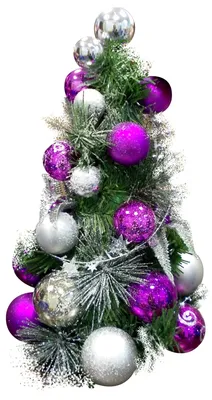 Новогодняя елка с игрушками Фиолетовая 33см. Купить по выгодной цене в  интернет-магазине Tops.com.ua