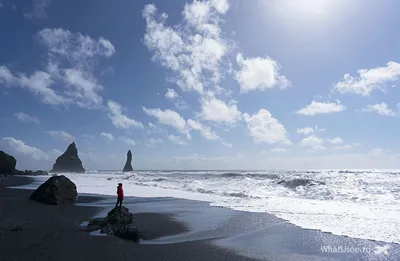 Исландия: чёрный пляж Вик 🏔| WhatUSee.ru - Пишем о путешествиях