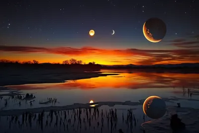 22 и 23 февраля на закате: «Юпитер, Луна и Венера будут сиять на фоне  вечерней