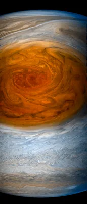 Последнее фото Юпитера - «Красное пятно», сделанного космическим аппаратом  НАСА «Юнона» | Пикабу