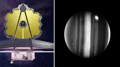 Юпитер на новом фото телескопа Джеймса Уэбба. - Техно