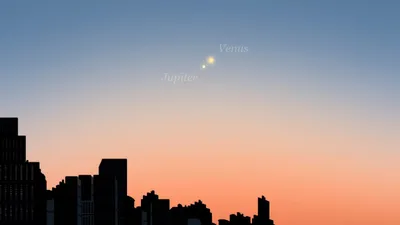 Поцелуй Венеры и Юпитера: в Украине наблюдают необычное астрономическое  явление: фото | Новини.live