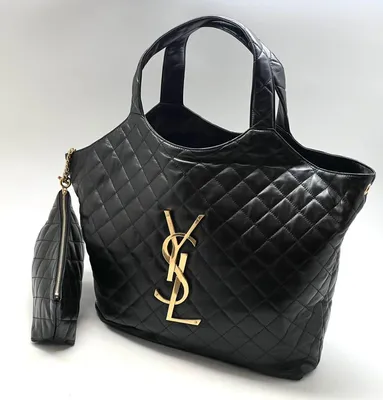 Кожаная сумка Yves Saint Laurent черная LM-14436 – Lazurka Mall