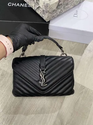 Yves Saint Laurent Женская кожаная сумка Puffer LouLou 33x23 см
