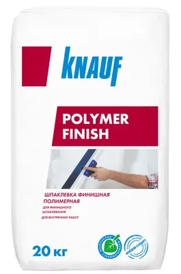 Шпаклевка полимерная финишная Knauf Полимер Финиш белая 20 кг — цена в  Чебоксарах, купить в интернет-магазине, характеристики и отзывы, фото