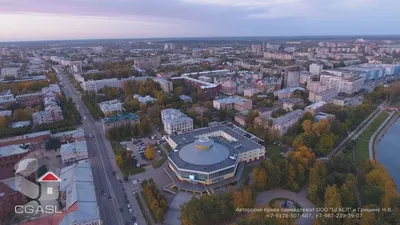Аэросъемка города Иваново (панорама, сумерки) - YouTube