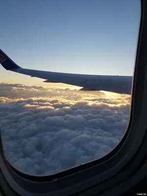 Виды из окна самолета - 53 фото