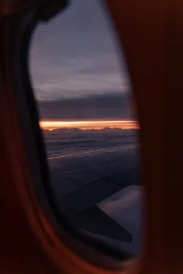 Ночной вид из окна самолета - 59 фото