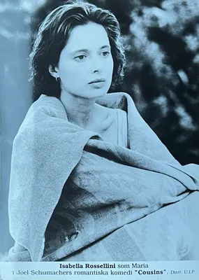Пресс-фото - «Кузены» - Портрет Изабеллы Росселлини - США - 1989 | Изобразительное искусство Дальстрёмса